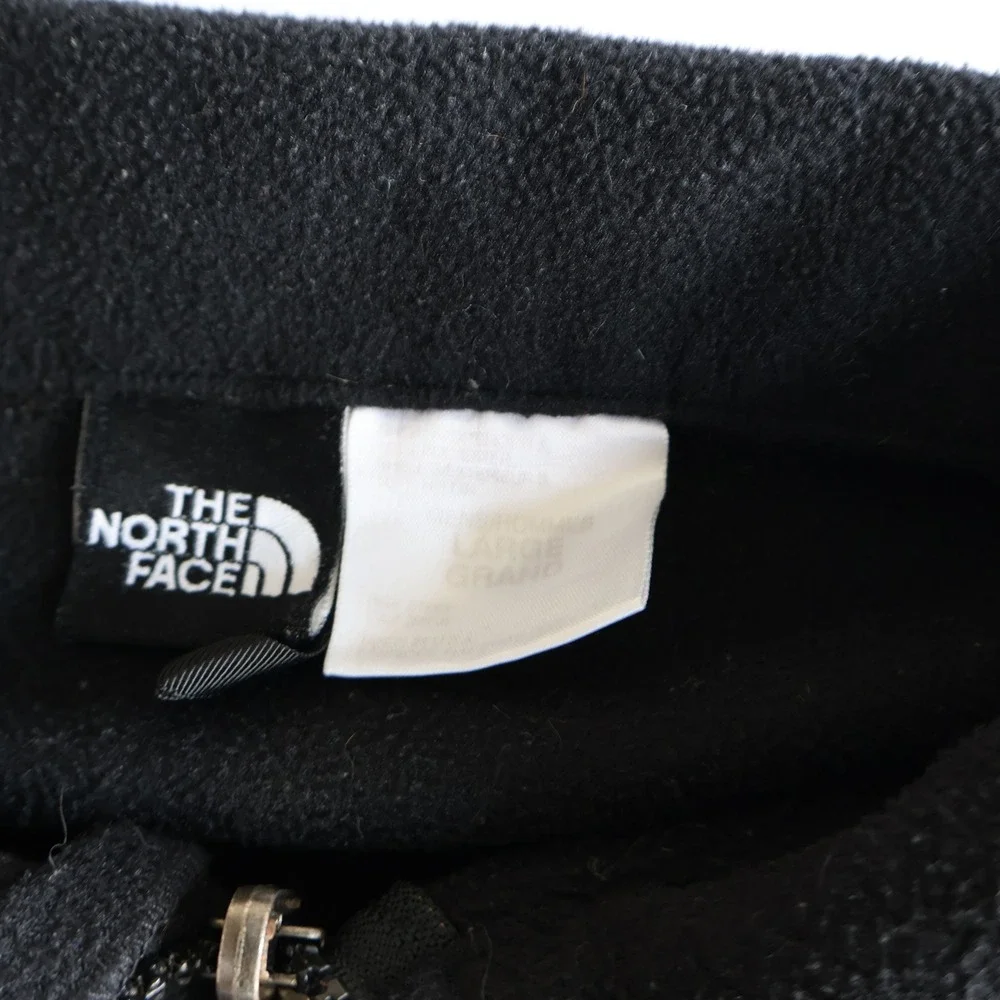 The North Face Mens Black Fleece Full-Zip Jacket Size Large Pockets